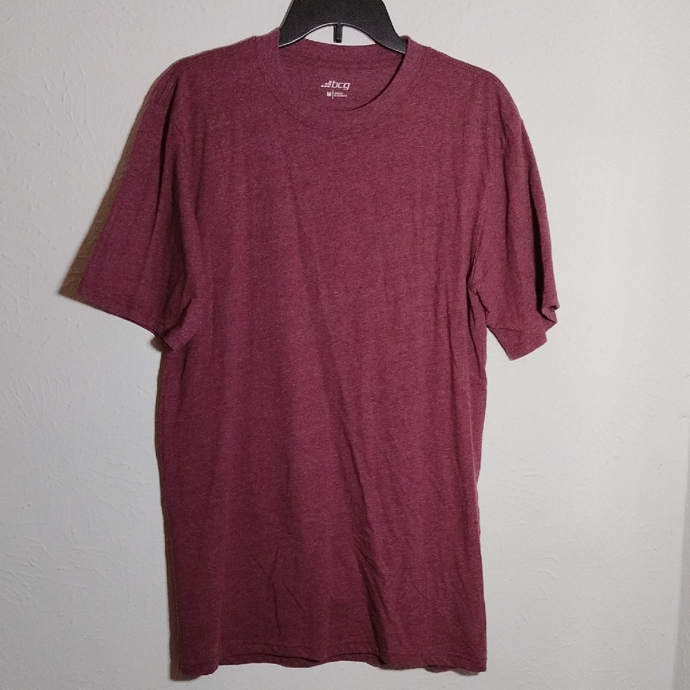 Bcg Men's Burgundy Short Sleeve Tee Size M